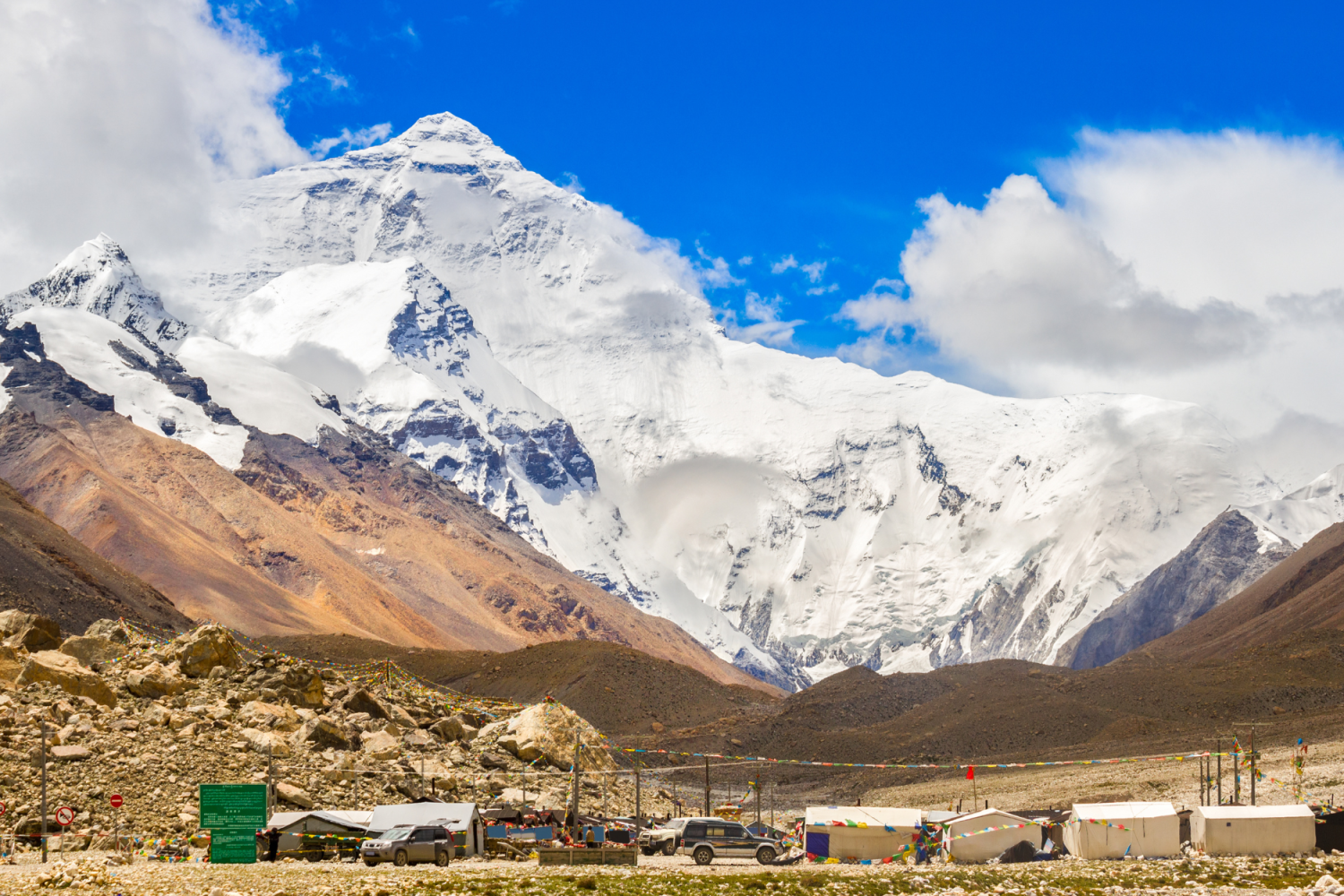Everest base camp tibet side