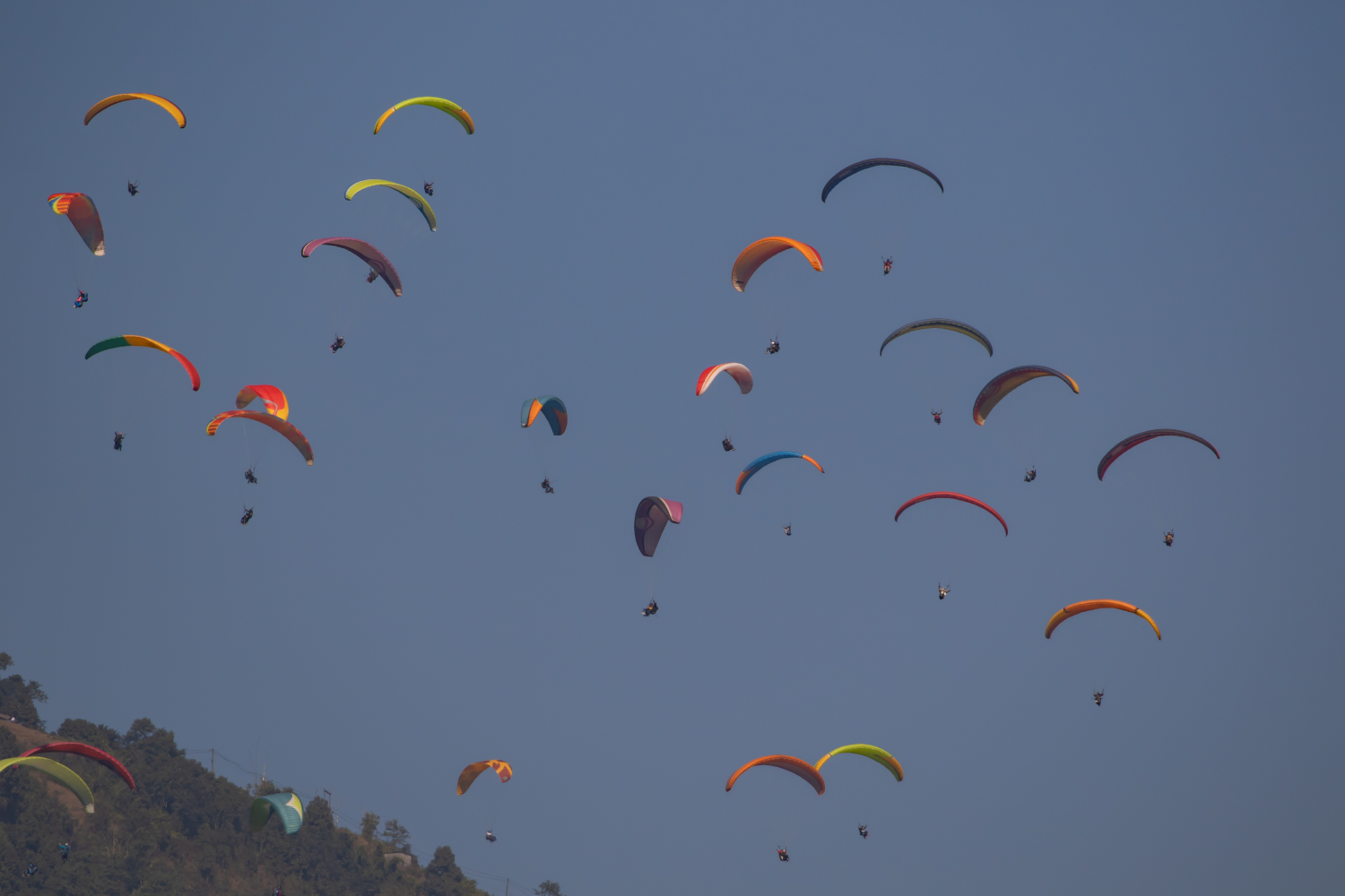paragliding in nepal