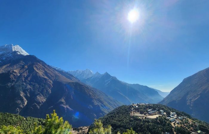 View from everest view hotel