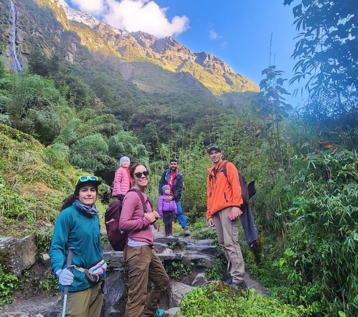 family trek to Annapurna base camp